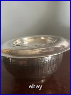 Antique 1862 Meriden Etched Quadruple Silver plate Family Tea Set 7 Pieces
