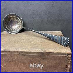 Antique 1884 WM Rogers #4 Silver Plate Gravy Soup Ladle Athens Pattern 12 Antique 1884 WM Rogers #4 Silver Plate Gravy Soup Ladle Athens Pattern 12