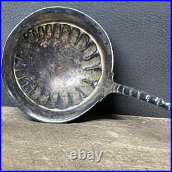 Antique 1884 WM Rogers #4 Silver Plate Gravy Soup Ladle Athens Pattern 12 Antique 1884 WM Rogers #4 Silver Plate Gravy Soup Ladle Athens Pattern 12