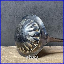 Antique 1884 WM Rogers #4 Silver Plate Gravy Soup Ladle Athens Pattern 12 Antique 1884 WM Rogers #4 Silver Plate Gravy Soup Ladle Athens Pattern 12