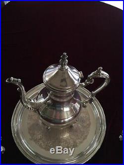 Antique 4 piece FB. ROGERS Silver-Plate Tea & Coffee Serving Set Tray Is Not FB