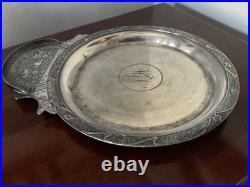 Antique Aesthetic Rogers & co. Triple Silver Plate Serving Platter Pat 1878
