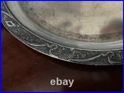 Antique Aesthetic Rogers & co. Triple Silver Plate Serving Platter Pat 1878
