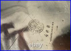 Antique Aesthetic Rogers & co. Triple Silver Plate Serving Platter Pat 1878
