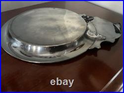 Antique Aesthetic Rogers & co. Triple Silver Plate Serving Platter Pat 1878