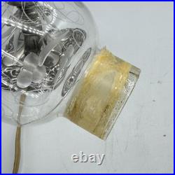 Antique Cephas B Rogers Silver Plate Electric Hurricane Mantle Lamps Victorian