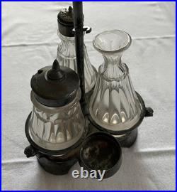Antique Cruet Set Silver Plate Rogers Smith & Co circa 1880