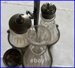 Antique Cruet Set Silver Plate Rogers Smith & Co circa 1880