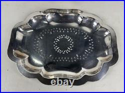 Antique FB Rogers SILVER Entree FOOD Warming Chafing FOOTED SERVING DISH 4 pcs