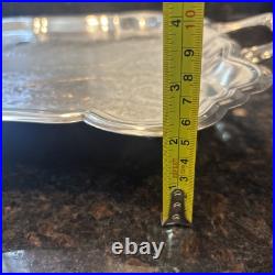 Antique F. B. ROGERS Silver Electric Warming Large Serving Tray Rare 23x3.5 Antique F. B. ROGERS Silver Electric Warming Large Serving Tray Rare 23x3.5