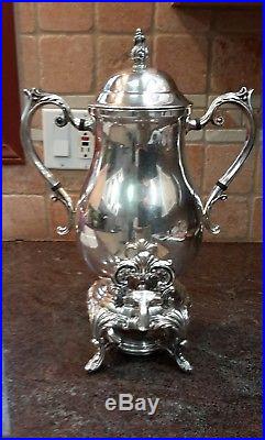 Antique F B Rogers 1883 Silverplate Samovar Tea Coffee Urn # 1354