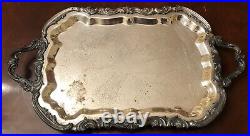 Antique F. B. Rogers 2377 Lady Margaret 5 Piece Silver Plate Tea Set