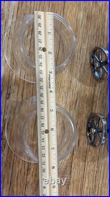 Antique F. B. Rogers Rolling Wine Caddy Silver Plate Condiment Wagon Cart c1920