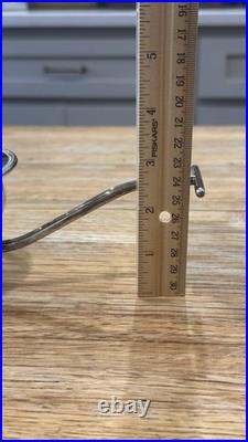 Antique F. B. Rogers Rolling Wine Caddy Silver Plate Condiment Wagon Cart c1920