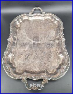 Antique F. B. Rogers Silver Co. Trademark 1883 Silver-Plated Large Tray