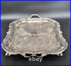 Antique F. B. Rogers Silver Co. Trademark 1883 Silver-Plated Large Tray