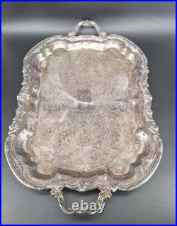Antique F. B. Rogers Silver Co. Trademark 1883 Silver-Plated Large Tray