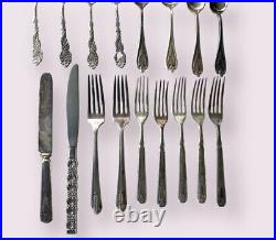 Antique Flatware Silver Plate Rogers Silverware Columbia Old Colony Mixed Lot