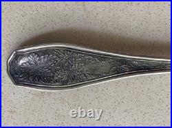 Antique Isabella Silver plate R. C. Co Rogers Oyster Forks Grape 5 7/8 Inch X 12 Antique Isabella Silver plate R. C. Co Rogers Oyster Forks Grape 5 7/8 Inch X 12