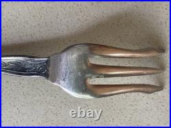 Antique Isabella Silver plate R. C. Co Rogers Oyster Forks Grape 5 7/8 Inch X 12 Antique Isabella Silver plate R. C. Co Rogers Oyster Forks Grape 5 7/8 Inch X 12