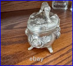 Antique Jewelry Casket Rogers Silver Plate Co. Danbury CT Victorian c. 1900