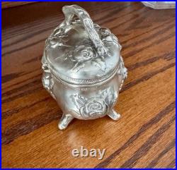 Antique Jewelry Casket Rogers Silver Plate Co. Danbury CT Victorian c. 1900