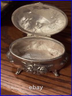 Antique Jewelry Casket Rogers Silver Plate Co. Danbury CT Victorian c. 1900