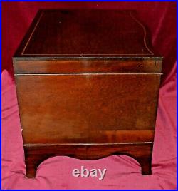 Antique Joseph Rogers Mahogany Chippendale Style Cutlery Canteen Chest