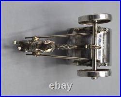 Antique Napkin Ring Victorian Figural Silver Plate Rogers Smith #214 Horse Cart
