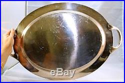 Antique Roger's & Bro Silverplated Waiter Tray # 2380