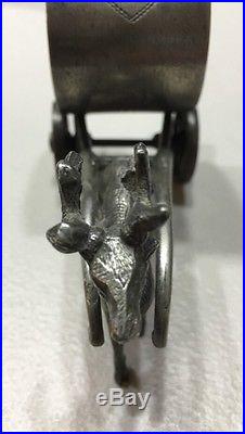 Antique Rogers Bro Silver Plated Figurine Napkin Ring Numbered 151