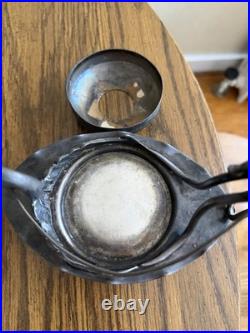 Antique Rogers & Bro Triple Plate Silver Cupid And Swan Holder