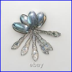 Antique Rogers Bros? A1 Columbia Spoons Silver Plate, Serpent Floral