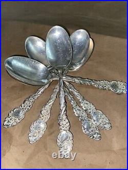 Antique Rogers Bros? A1 Columbia Spoons Silver Plate, Serpent Floral