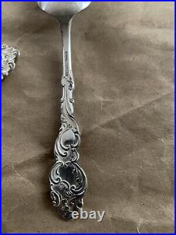 Antique Rogers Bros? A1 Columbia Spoons Silver Plate, Serpent Floral