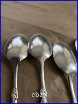 Antique Rogers Bros? A1 Columbia Spoons Silver Plate, Serpent Floral