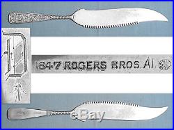 Antique Rogers Silverplate Cake Saw Assyrian Head