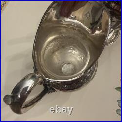 Antique Rogers Smith & Co New Haven Silver Plate Coffee Pot & Creamer Set 1860s Antique Rogers Smith & Co New Haven Silver Plate Coffee Pot & Creamer Set 1860s