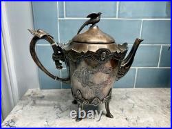 Antique Rogers, Smith & Co. New Haven Silverplated Teapot 1880