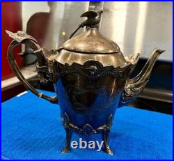 Antique Rogers, Smith & Co. New Haven Silverplated Teapot 1880