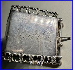Antique Rogers Smith Meridian Co Silver Plate Figural Napkin Ring 2 Boys Playing
