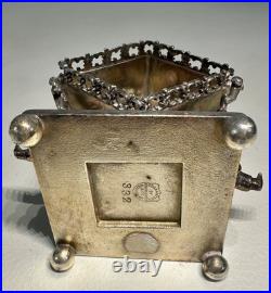 Antique Rogers Smith Meridian Co Silver Plate Figural Napkin Ring 2 Boys Playing