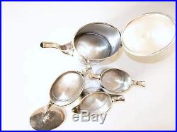 Antique Silver Plate Tea Set Quadruple Plate Great Condition! FB Rogers