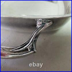 Antique Silver Plated Rogers Bros Tureen Serving Dish Daffodils Pattern