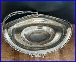 Antique Silver Plated Serving Basket / Brides Rogers Bros