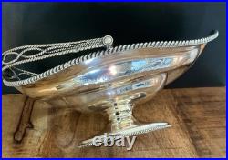 Antique Silver Plated Serving Basket / Brides Rogers Bros