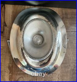 Antique Silver Plated Serving Basket / Brides Rogers Bros