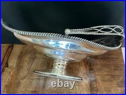Antique Silver Plated Serving Basket / Brides Rogers Bros