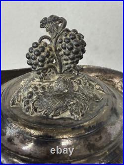 Antique Silver plate Rogers smith & co 1858 victorian tremble wall pitcher large