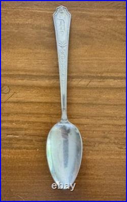 Antique Silverplate Flatware D Monogram 47 Pc 1916 1847 Rogers Bros Heraldic